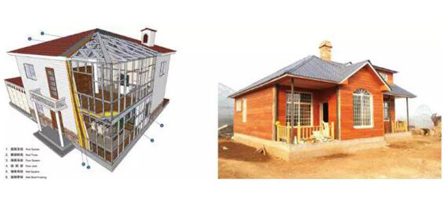 Prefabricated Villa Multi Story Steel Structure Fast To Build Affordable