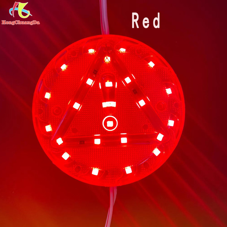 Big Size LED Daytime Running Lights Ultra Bright White Circular Warning Light