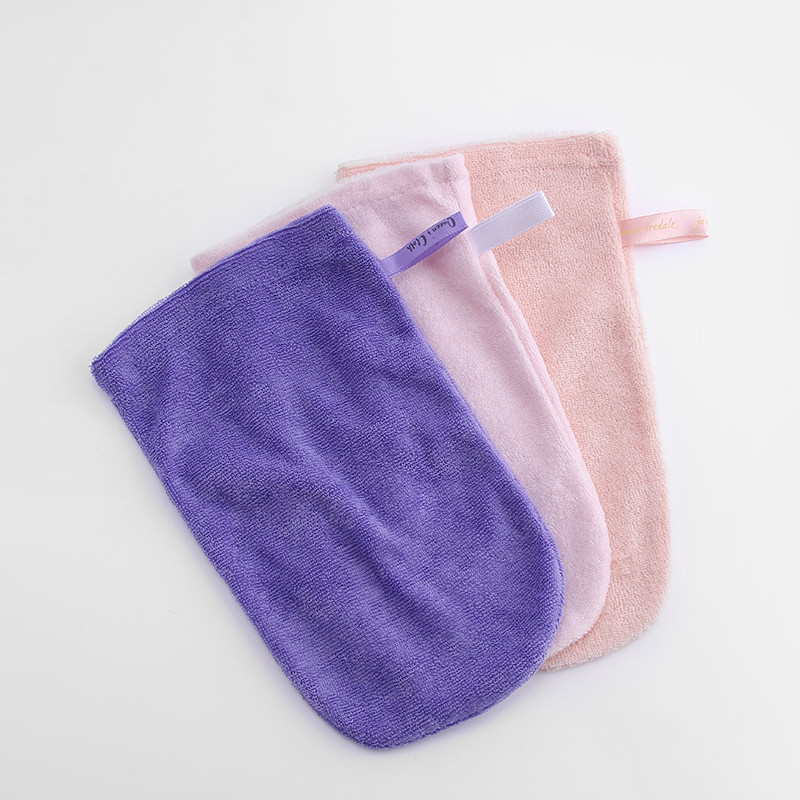 Microfiber Fac Facial Cleaning Gloves Makeup Remover Gloves Exfoliating Face Cleansing Towel