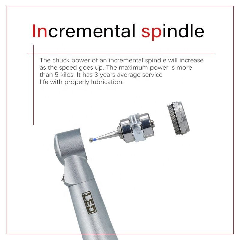Small Mini Head LED Dental Handpiece Unit Ceramic Bearing With Air Turbine