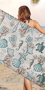 Marine Life Beach Towel