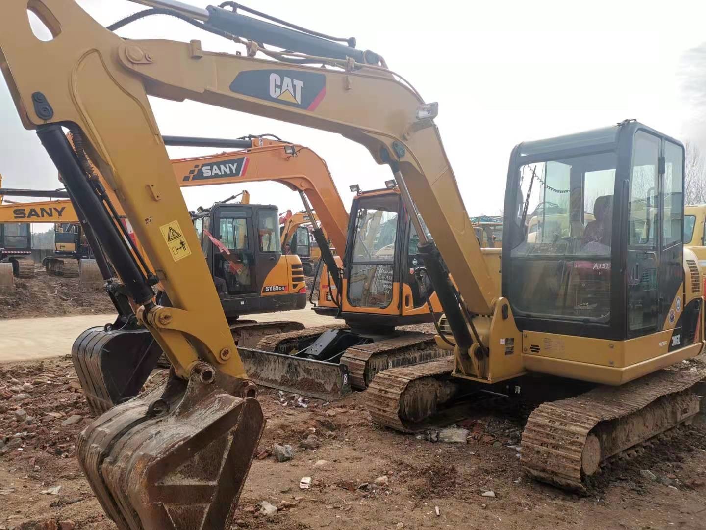 Mitsubishi 4M40 Engine 306D Used Caterpillar Mini Excavator