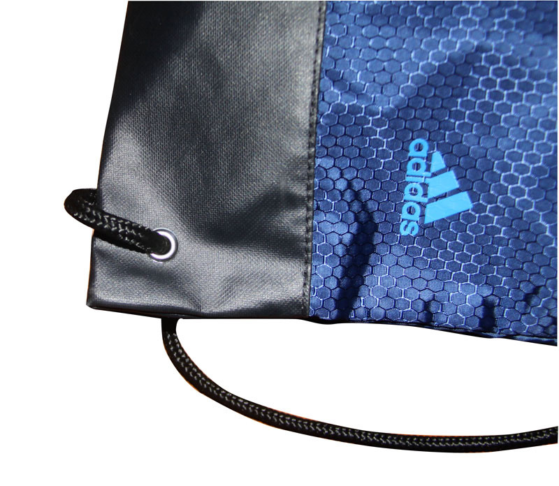 Shopping Fabric Carrier Bags Water Proof Black PU Base With Nylon Hanger
