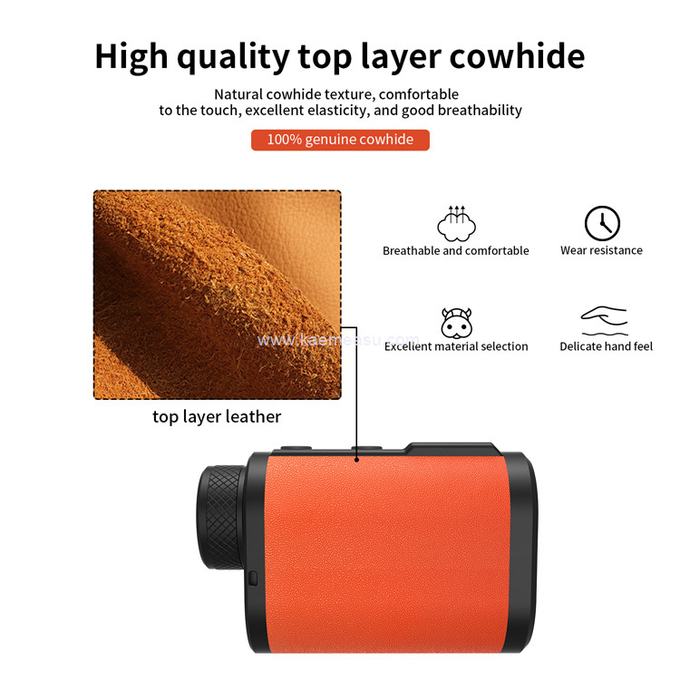 kaemeasu Golf Rangefinder Aliminum Laser Range Finder Rechargeable Distance Meter MAL1000