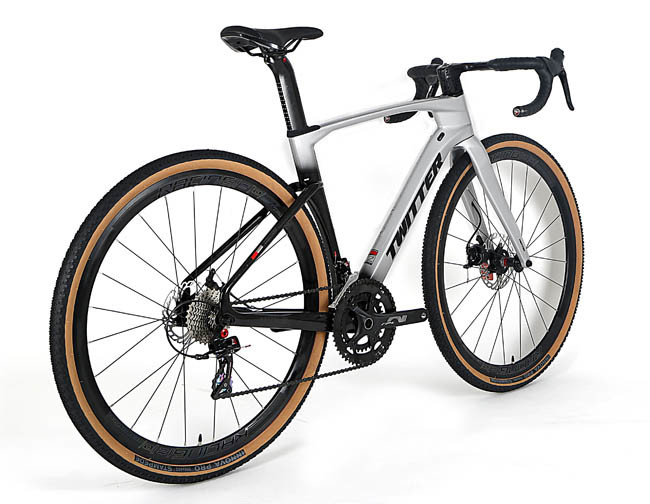 24 Speed 700*40C Carbon Fiber Gravel Bike Road Racing Disc Brake Bike