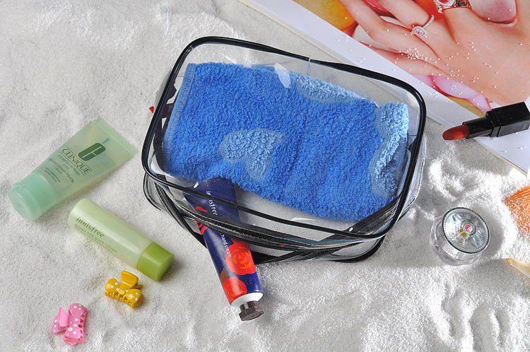 ODM PVC Cosmetic Bag Organizer Clear Toiletry Bag Set For Lady