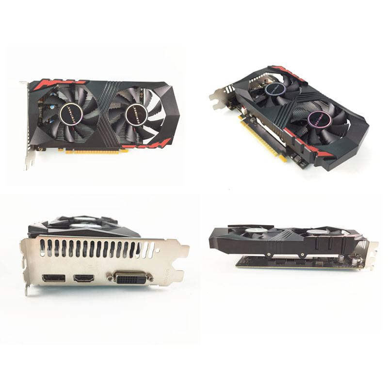 PCWINMAX GeForce GTX 1050 Ti Graphics Card 4GB DDR5 128 Bit Dual Fans 650MHz 1800MHz Frequency 1050Ti Desktop GPU