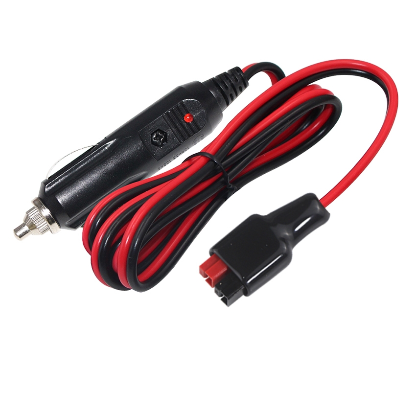 Solar Power Cable Cigarette Lighter Male To 15A Andersons Plug Solar Panel Power Cable