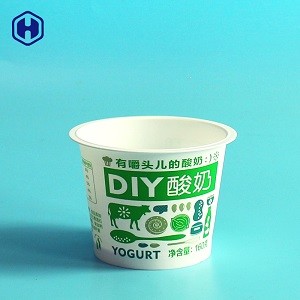 Freezer Usage IML Cup Small Round Plastic Containers Scratch Resistant