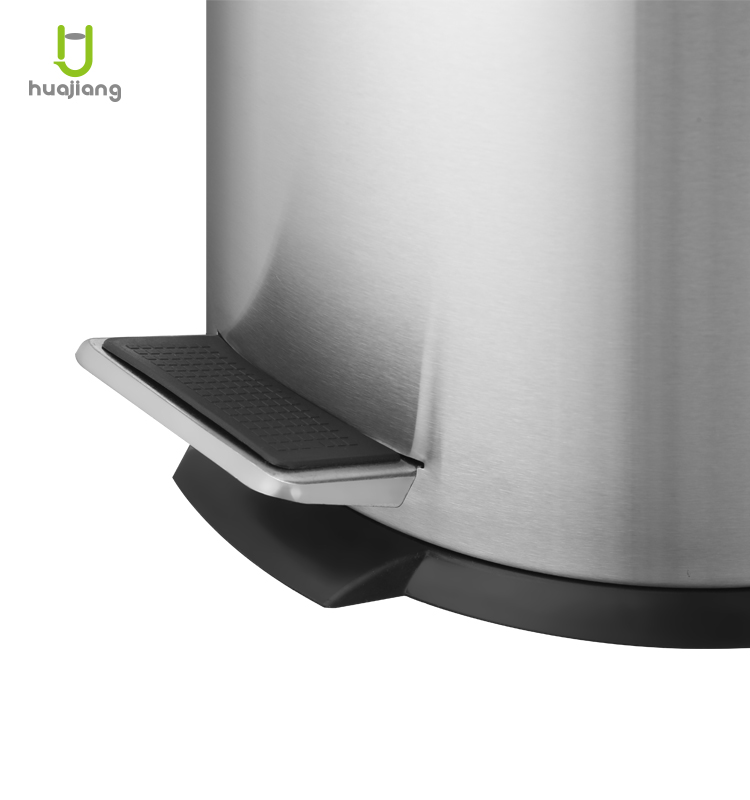 Home Stainless Steel Trash Can with Foot Pedal and Rolling Cover 3L/5L/8L/12L/20L/30L Sustainable Design