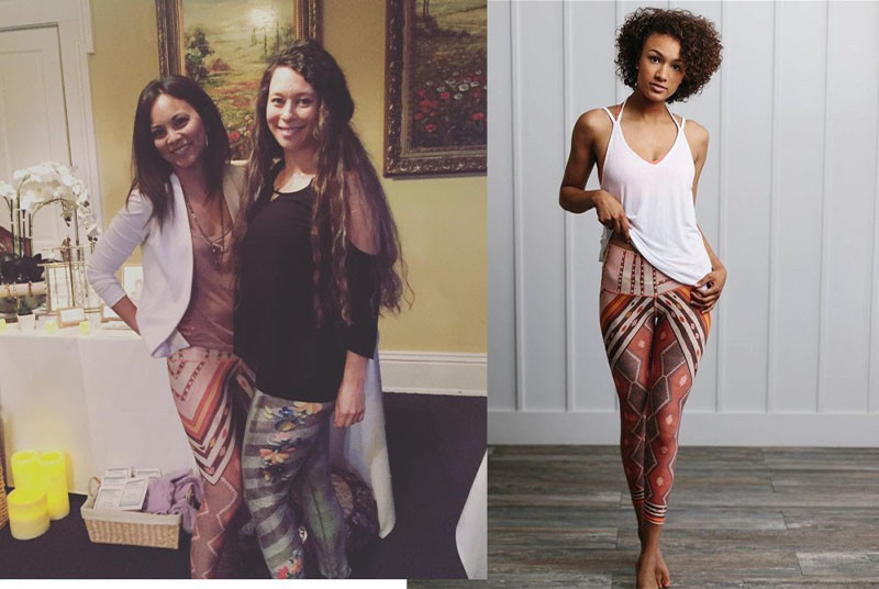 OEM Custom Push Up Patterned Yoga Pants Fitness Colorful High Wasited