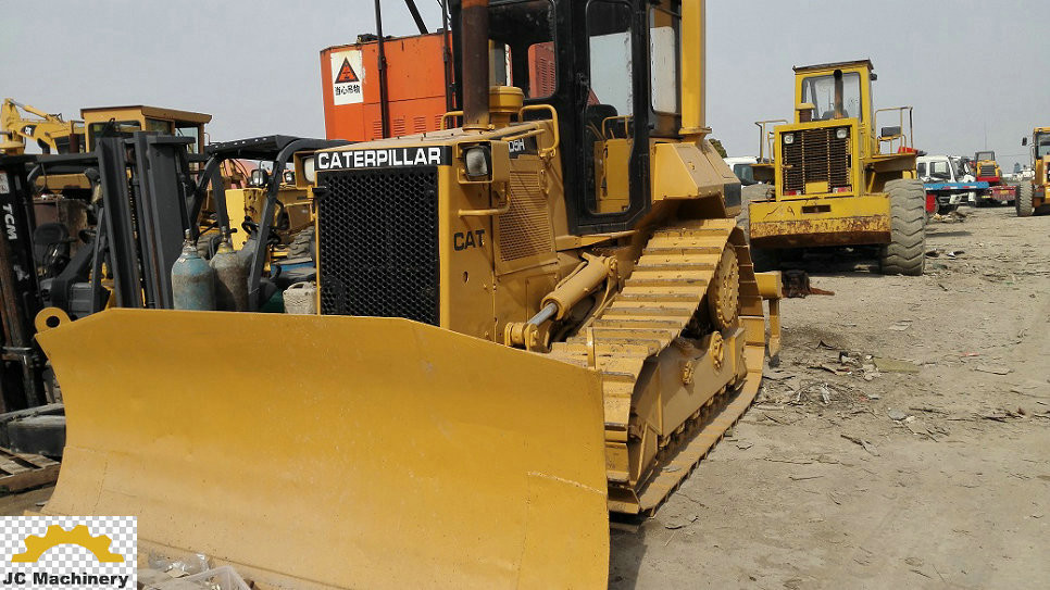 Enclosed cabin Second hand bulldozer Cat D5H with 3-shank ripper