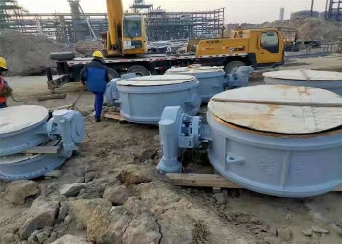 Handel Power Flanged Butterfly Valve Triple Eccentric Hard Seal Ring PN1.0/1.6 Mpa