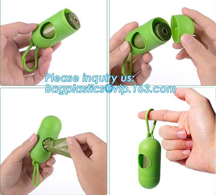 High Quality Eco-friendly Degradable Fashion With Printing Doggy Pet Dog Waste Poop Bags, Eco friendly pet dog waste poo