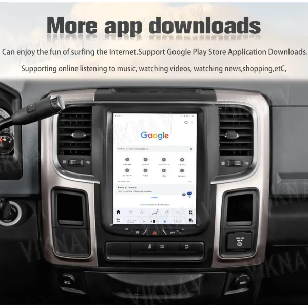 VIKNAV 10.5 Inch Touch Screen 8 Core Android Car Radio For Dodge Ram 1500 2013-2018 Head Unit
