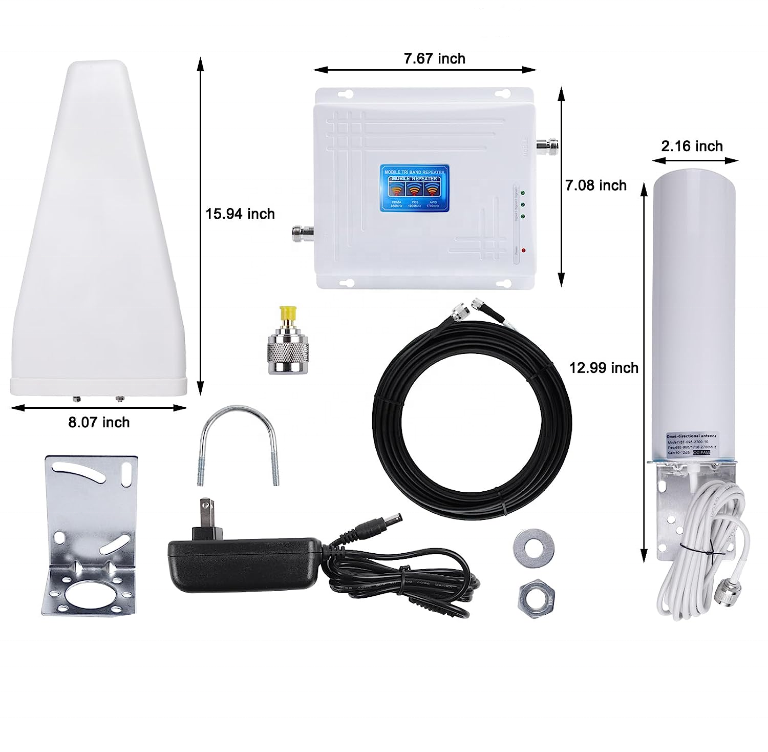 Long Range 4G Antenna with High Gain Omni MIMO Design and Customizable Connector Type