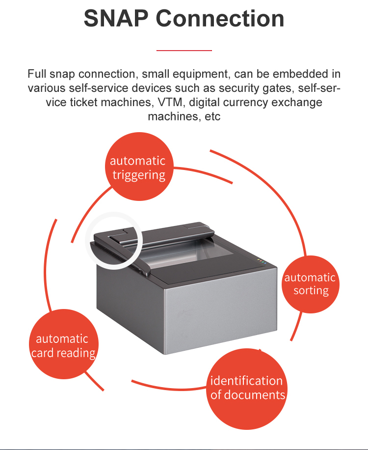 Sinosecu ID Card Reader Scanner Other Type for Reading Passport Card Scanner Reader