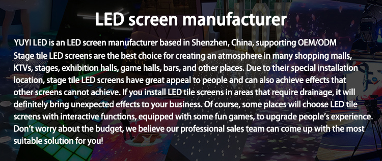 Colorful Interactive LED Dance Floor Screen P3.91 For Christmas Decoration