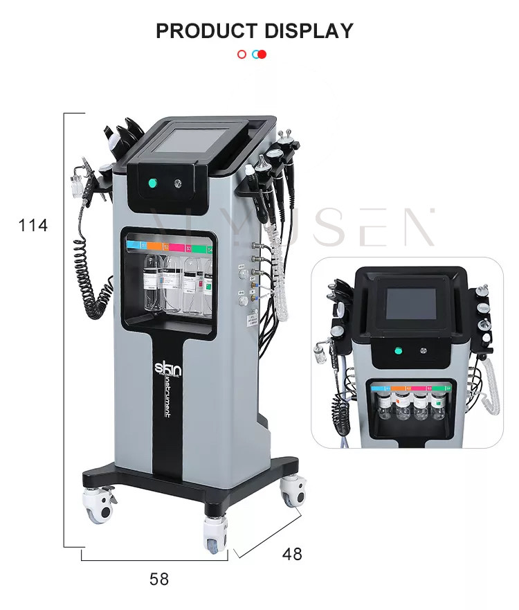 Oxygen Facial Hydra Beauty Machine 8 In 1 Ultrasonic RF Cooling Hammer Equipment