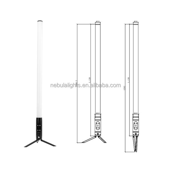 NEBULA 360 LED RGB Pixel Battery Tube Light IP65 Wireless DMX DJ Wedding Event Stage Light