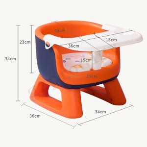 China Multifunctional PVC Baby Folding Chair Lightweight Baby Folding Chair With Dinner Plate on sale