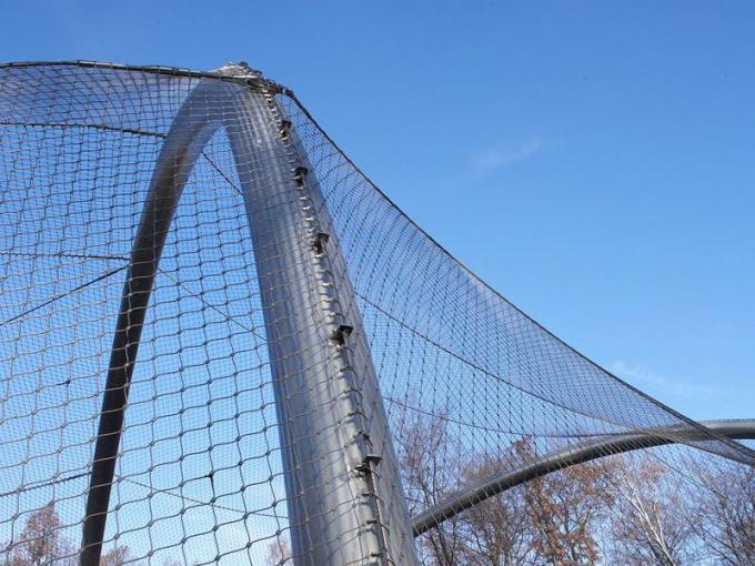 7x7 Tiger Metal Stainless Steel Zoo Mesh Enclosure Netting X Tend Shaped 2