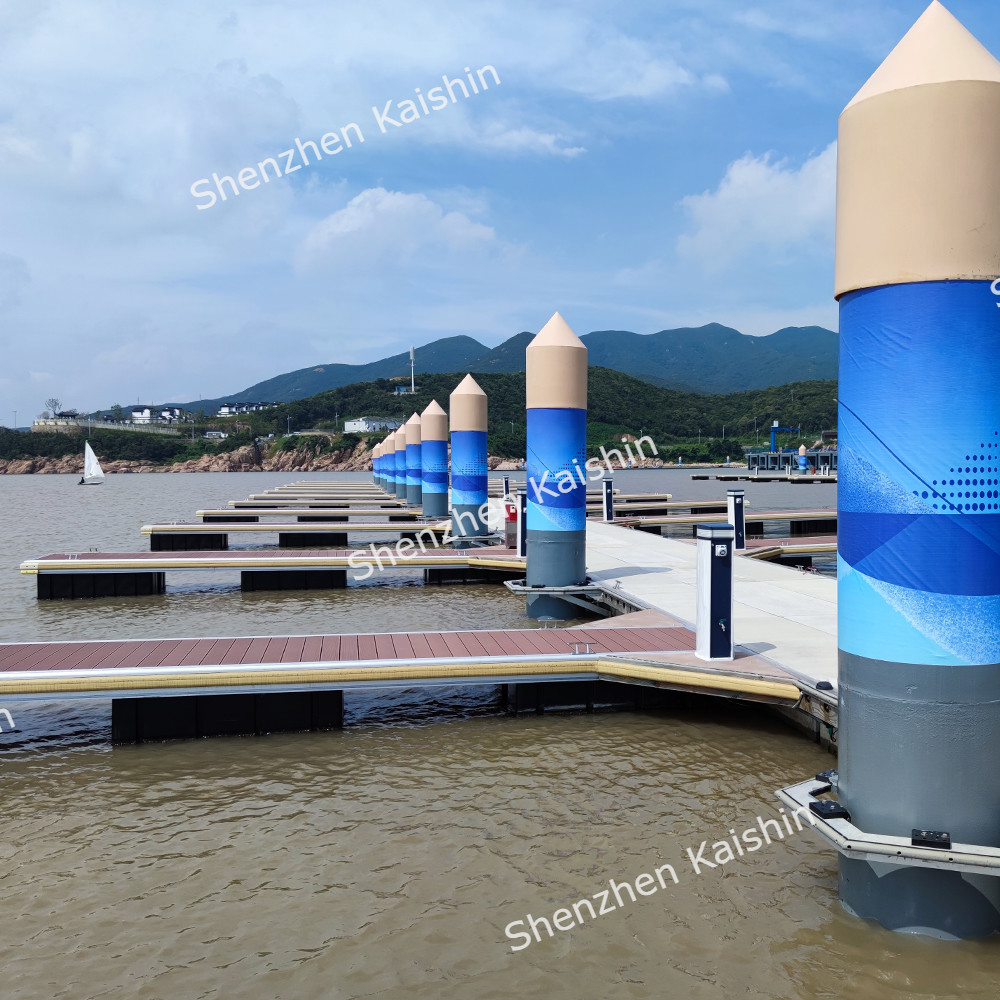 Aluminum Alloy (6061-T6) Floating Marina Finger Dock With Customized Floating Walkway Pontoon