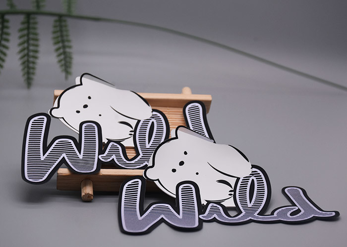 Customized Three Color Silicone Patch Eco Friendly Material For Clothing
