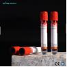 Buy cheap Red Top Vacuum Collection Tubes PET Clot Activator Tube from wholesalers