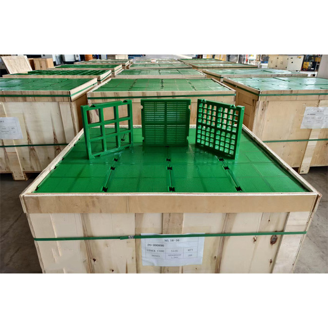 Industrial Linear Vibrating Poly Screen Panels New Polyurethane Screen For Ore Dewatering And Liquid Sieving