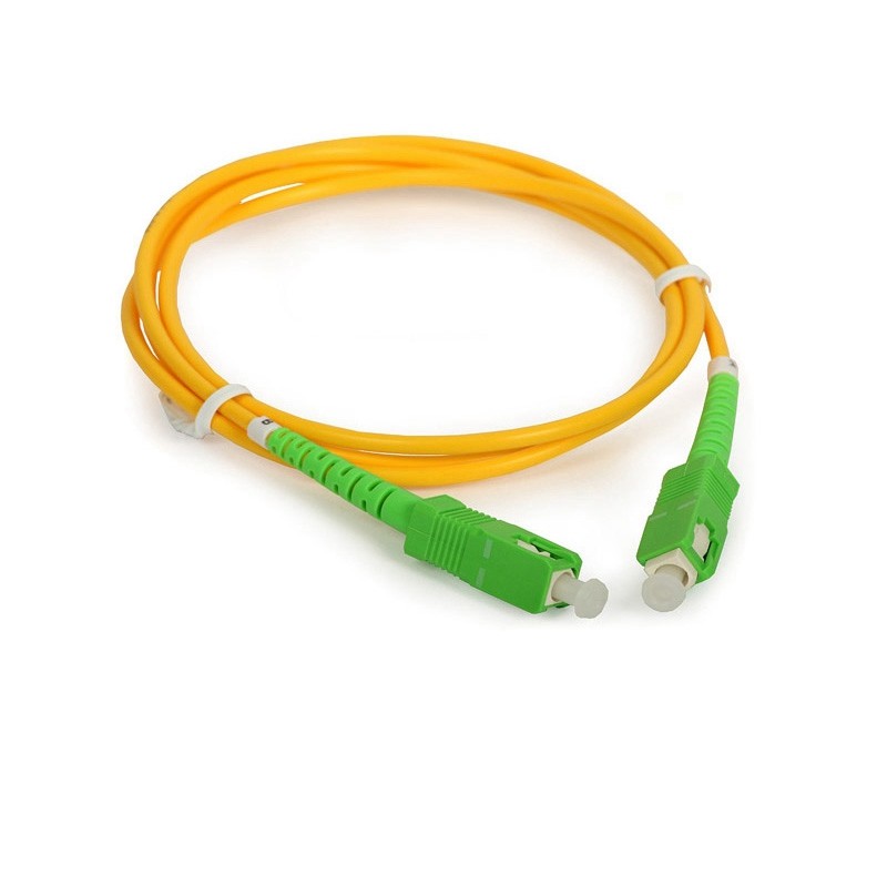 Simplex 2.0mm LSZH Fiber Optic Patch Cord SC / APC Connector to SC / APC SM
