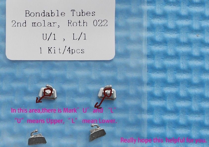 Non Convertible Buccal Bondable Tubes , Single Type Metal Orthodontic Tube