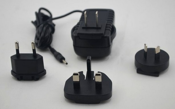 5V 4A 4USB wall mount charger travel charger with US UK AU EU changeable plugs for traveling