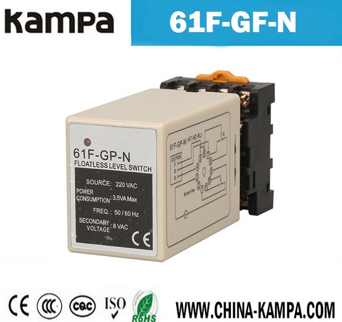 C61F-GP AC 220V Float less Level Switch Sensor Liquid Control Relay 8 Pin SPDT & Base