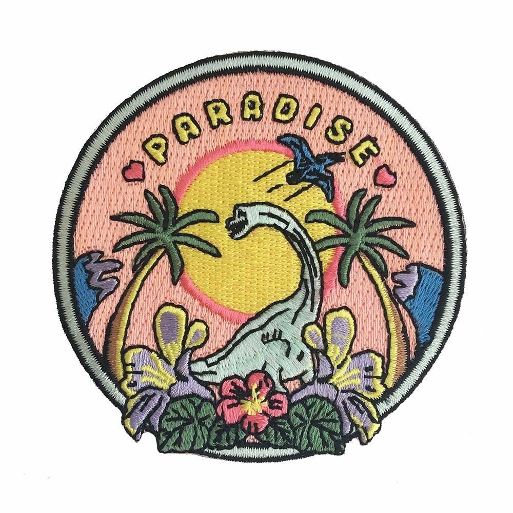 High Density Iron On Embroidered Patches For School Cloth Brand