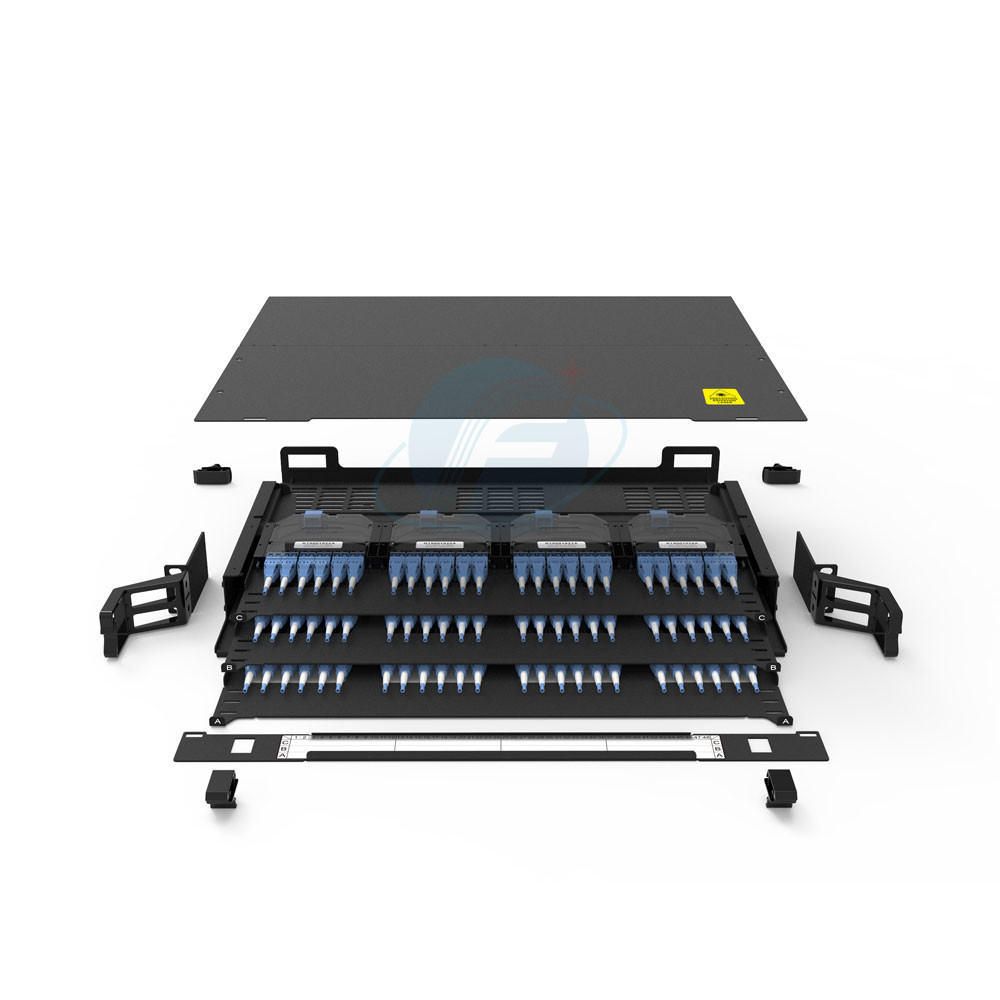 144 Port ODF Fiber Optic Patch Panel Distribution Frame LC/SC/ST/FC SPCC