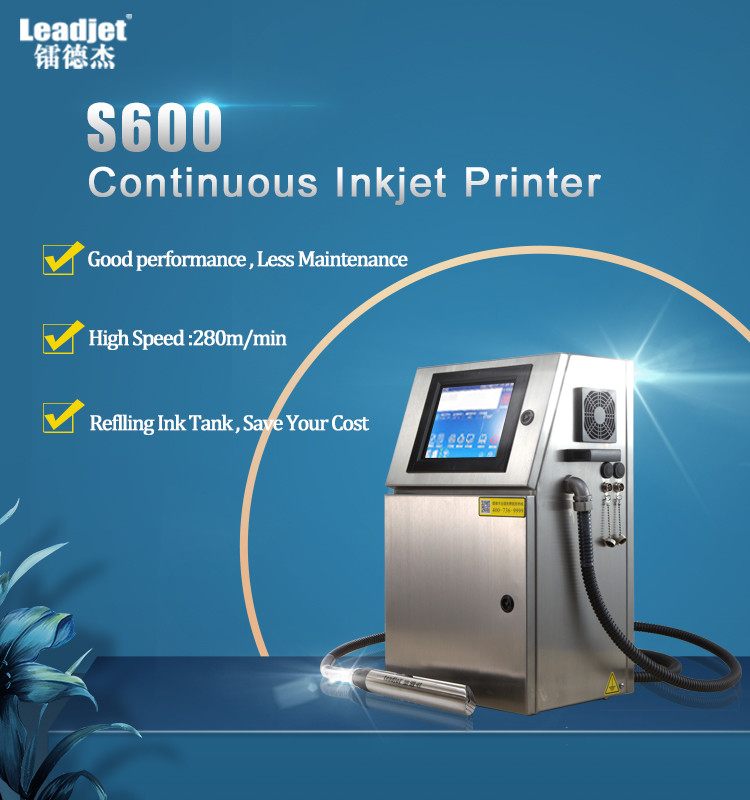 1-4 Lines Beverage Packages Date Code Printing Machines / Non Contact Inkjet Printer