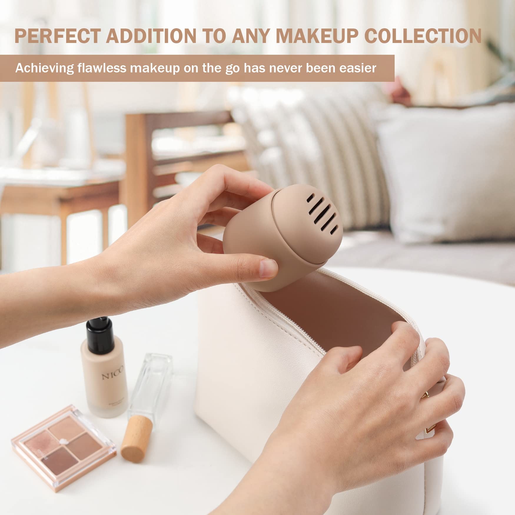 Washable Breathable Silicone Makeup Sponge Holder Beauty Sponge Blender Travel Case