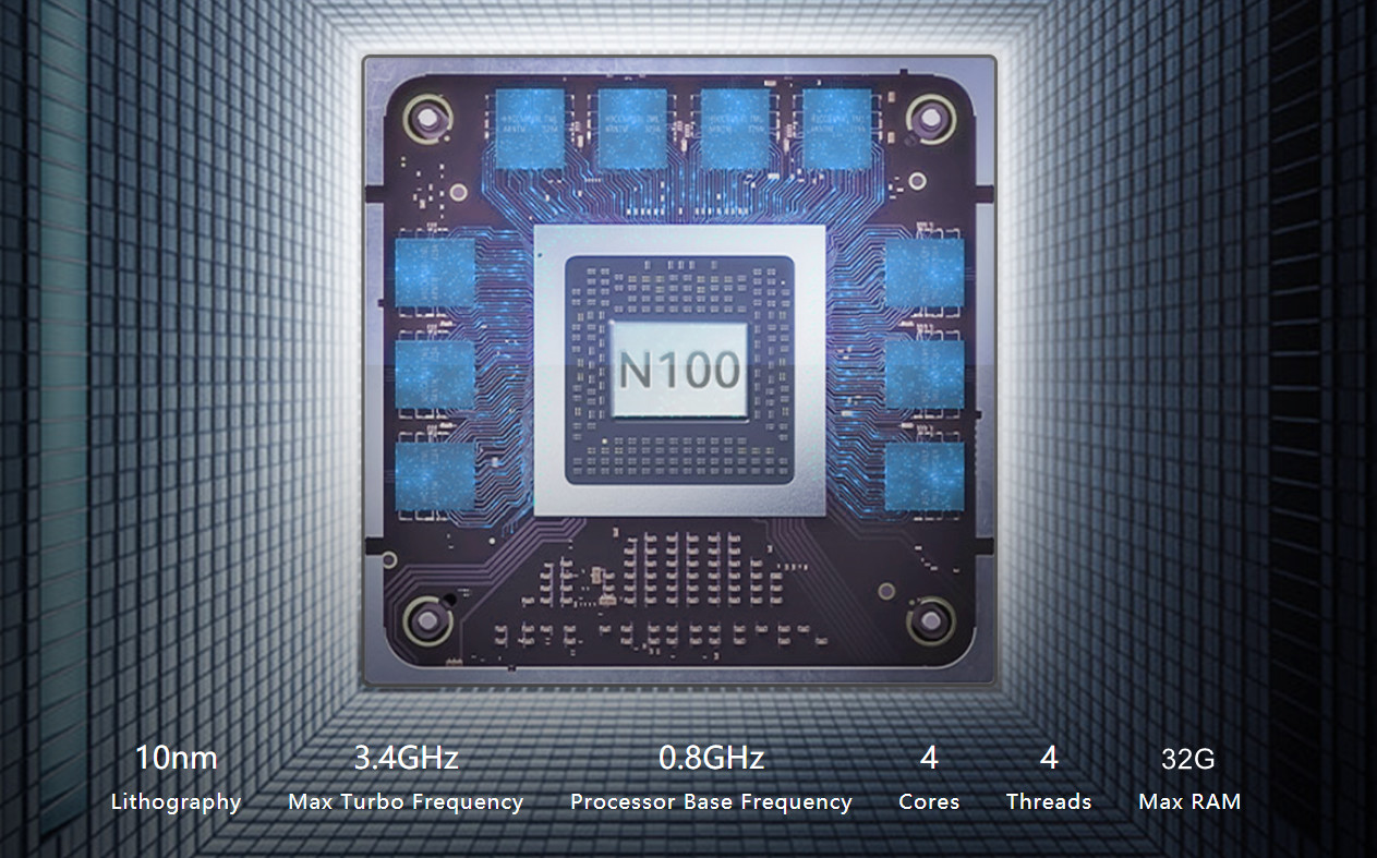 Dual Lan Embedded Industrial PC N5105/N100/N200 Fanless Mini Desktop Computer, WiFi 6
