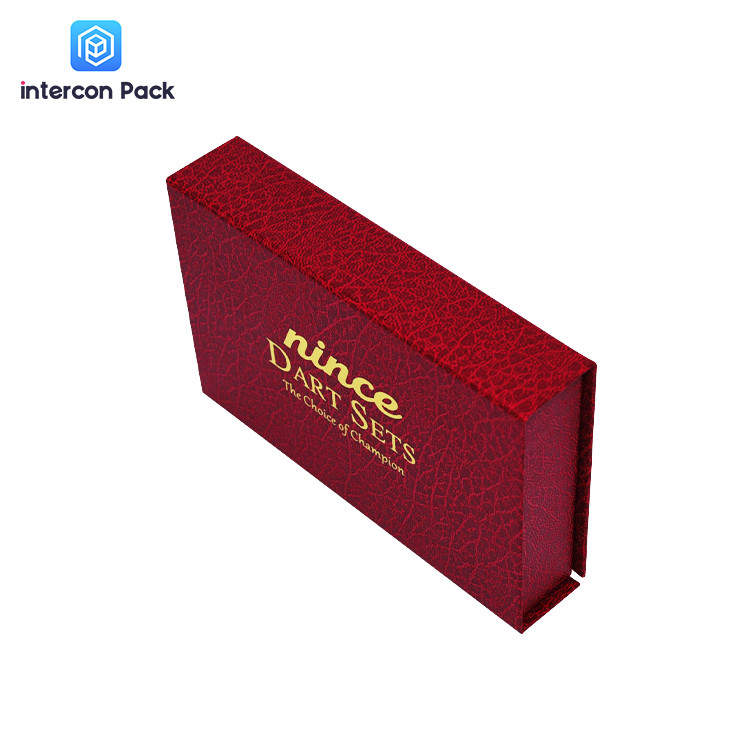 Magnetic Folding Packaging Boxes Luxury Rigid Cardboard With Ribbon