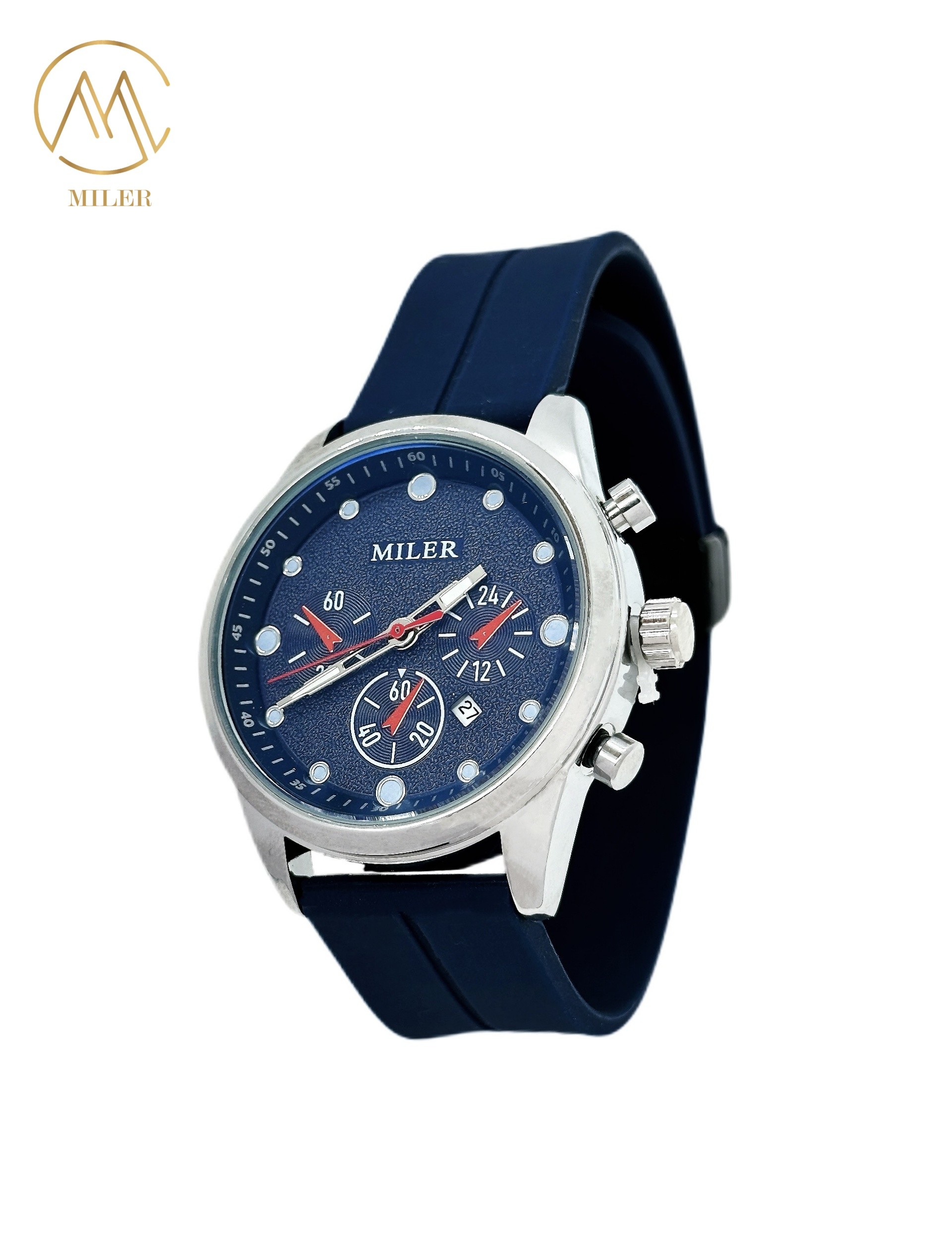 Big Dial Waterproof Siliver Bezel Colourful Silicone Strap Quartz Watch for Men and Women