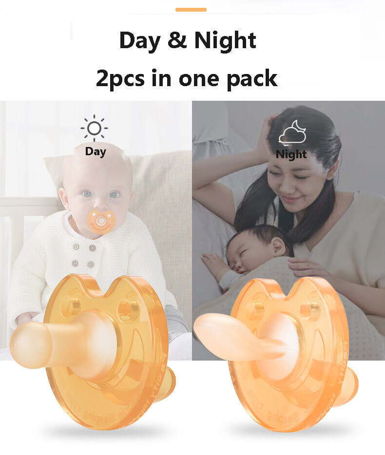 Baby Food Grade Silicone Daily And Night Pacifier Super Soft Liquid Silicone Mother Baby Pacifier
