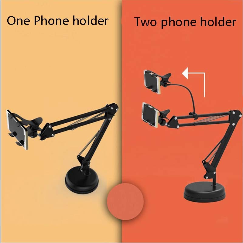 Foldable Double Spring 16cm Tripod Stand Mobile Holder
