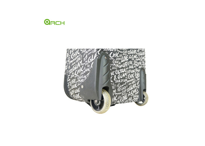 Printing Material Soft Sided Luggage with Two Front Pockets