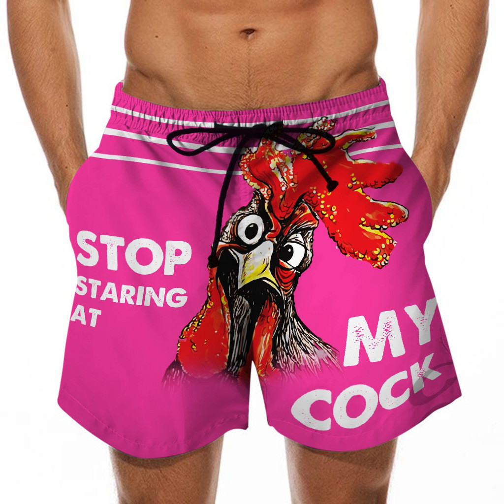 Summer Vacation Holiday Men'S Custom Swim Shorts Anti Shrink