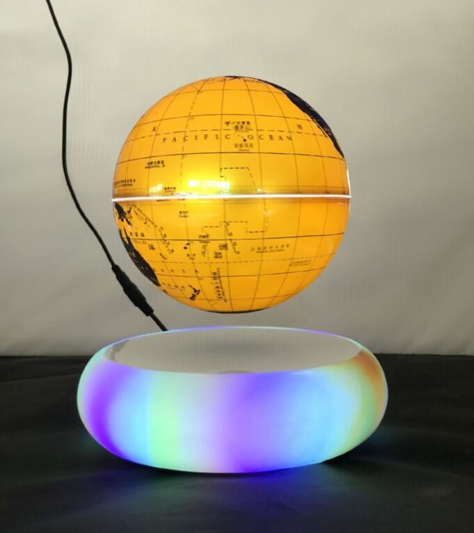 new hotsale magnetic floating levitate suspension 6inch globe lighting change