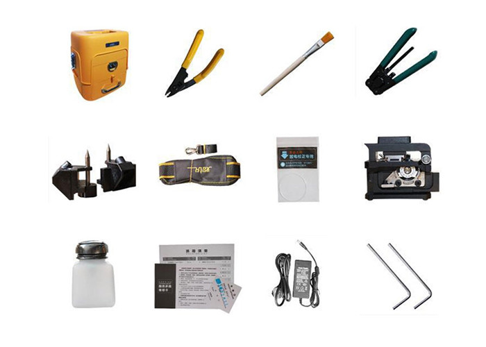Multilingual 5 Seconds Fiber Optic Cable Splicing Machine With VFL