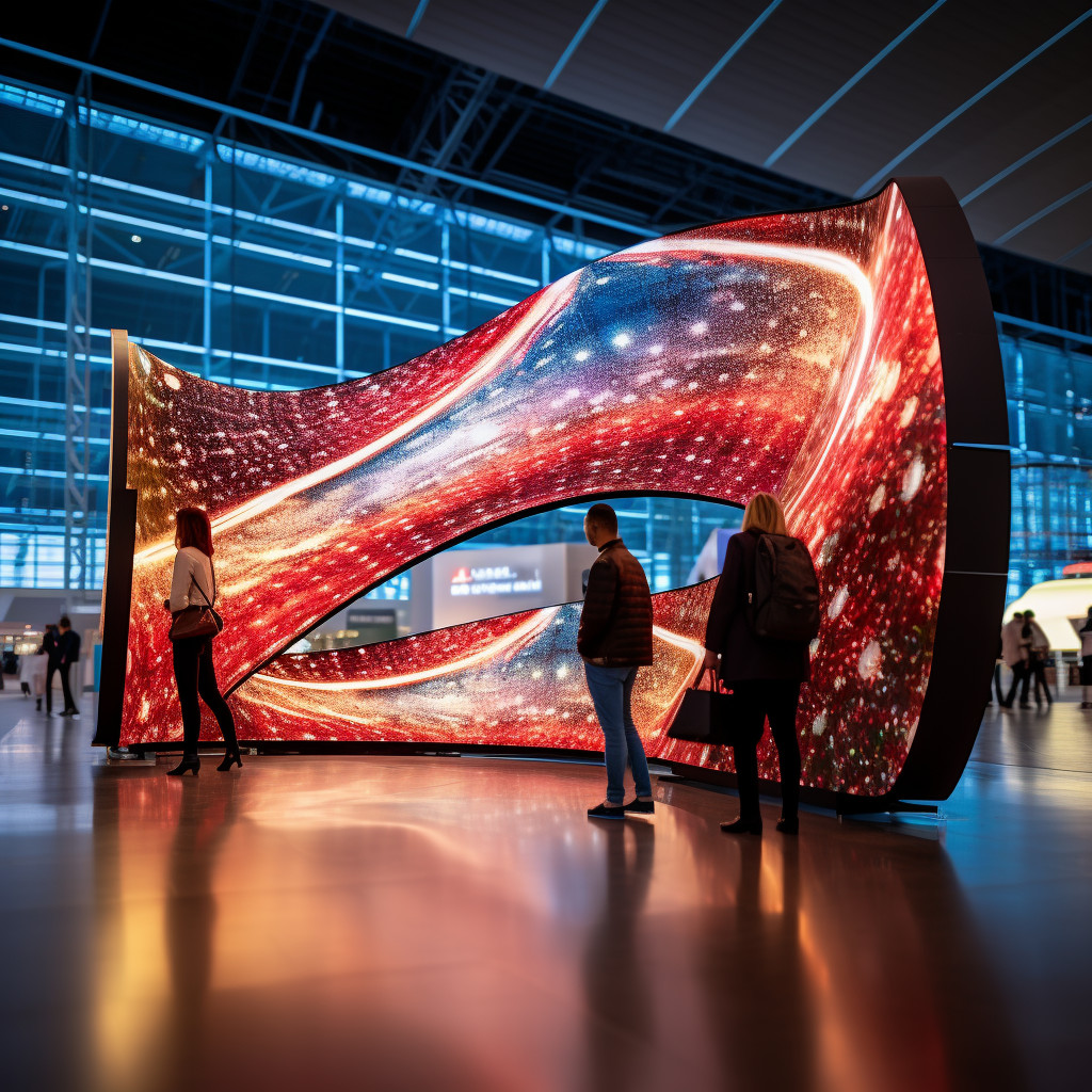 Full Color Module Size P3/P3.91/P4/P4.81/P5/P6 Indoor Flexible LED Screen Display with High Contrast and Brightness