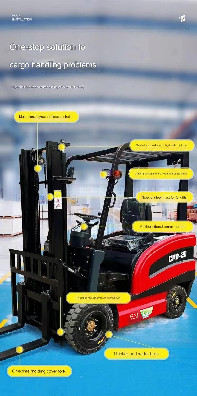 Best Value All Terrain Lithium Battery Forklift 2 Ton 2.5 Ton 3 Ton 3.5 Ton Good Quality Portable Electric Forklift