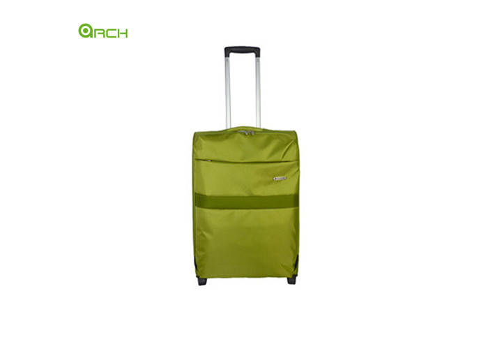 Light Weight 1680D Polyester Soft Sided Luggage with Aluminum Trolley System